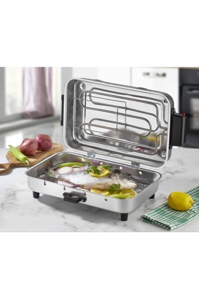 Standart Boy Elektrikli Izgara Mangal Barbekü 31*21 cm - 950 W Tnrz1700