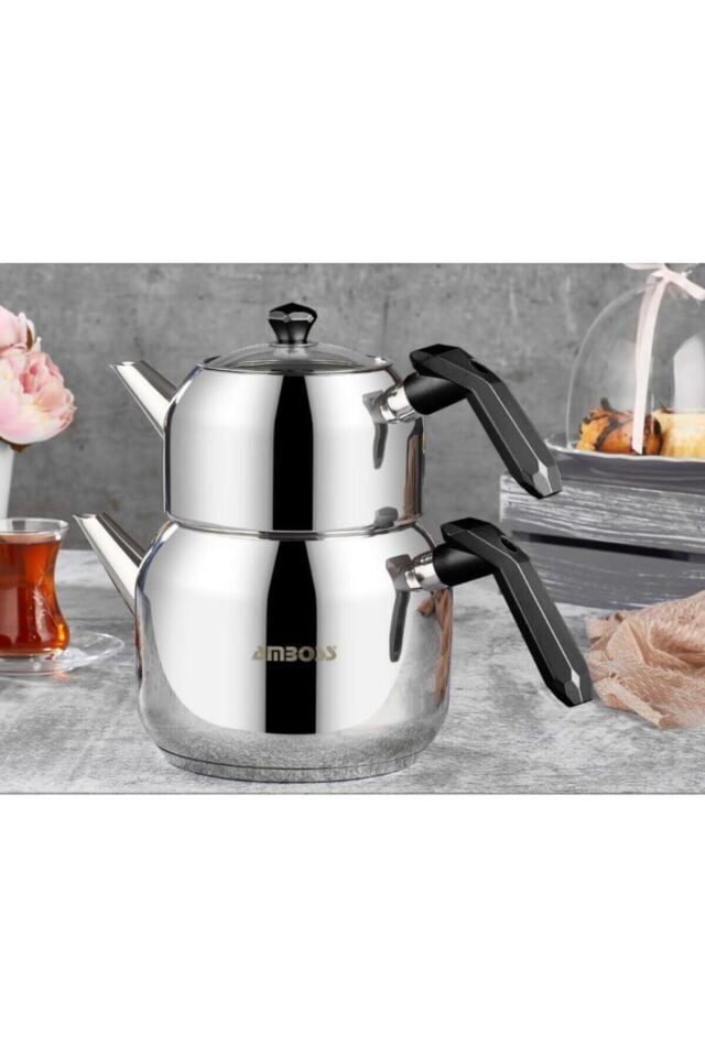 Opal Büyük Boy Paslanmaz Çelik Tüm Ocaklara Uygun Çaydanlık Opa-6978