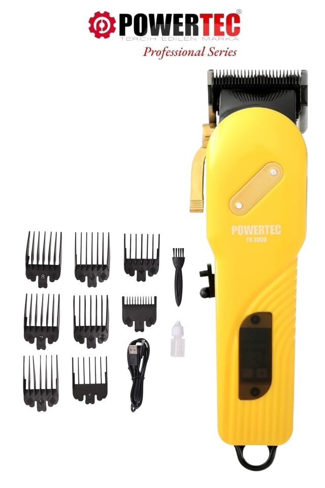 TR-3000 Profesyonel Şarjlı Saç Sakal Tıraş Makinesi