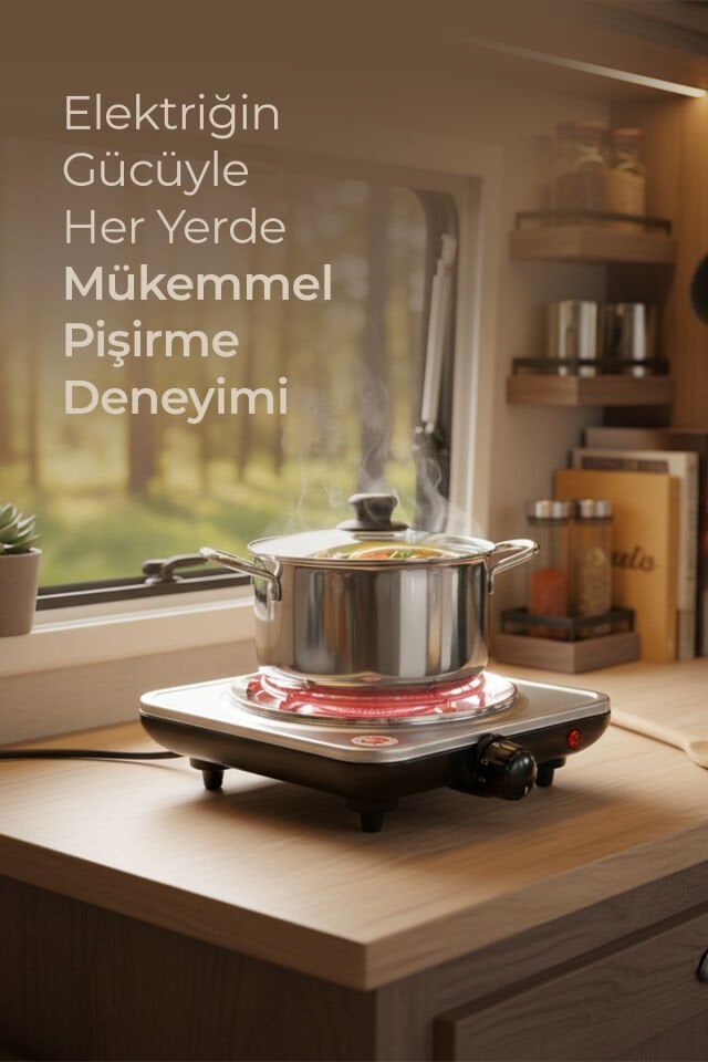 SCO-5065 Tekli Elektrikli Ocak – 5 Kademeli Isı Ayarı