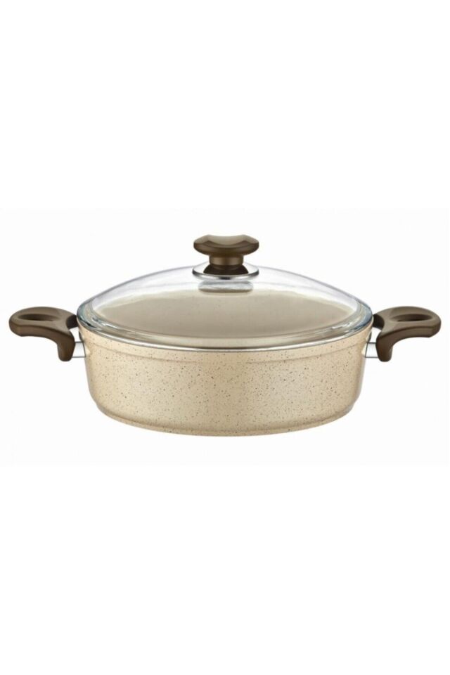 Safran Granit Basık Pilav Ve Karnıyarık Tenceresi 26cm
