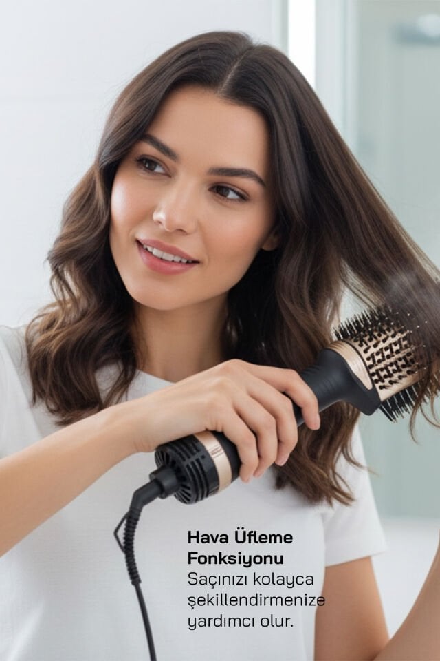 Sinbo SHD-1731 - 3 in 1 Saç Şekillendirici ve Hava Üflemeli Saç Düzleştirici Fön Tarağı