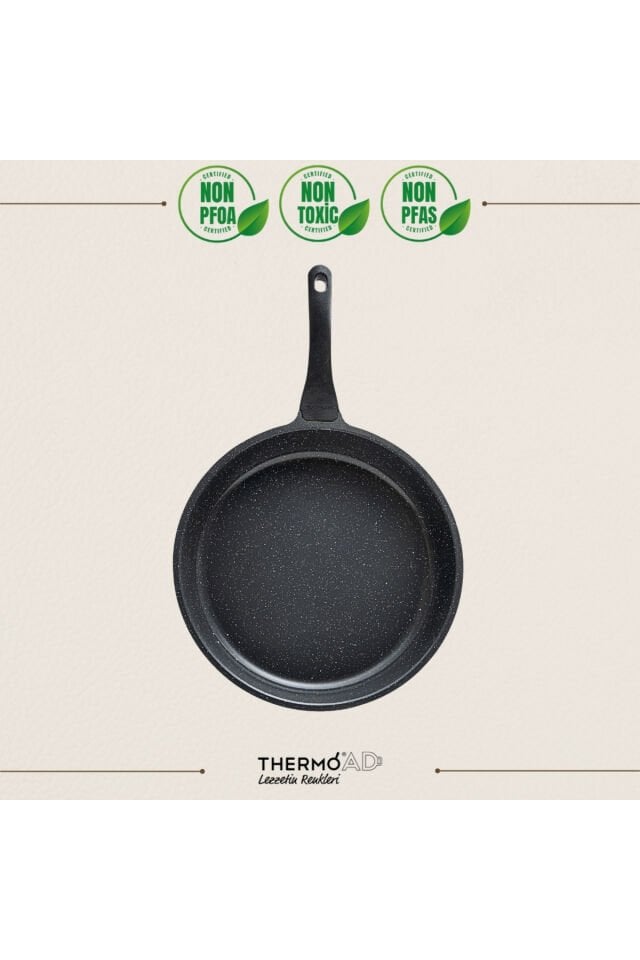 ThermoAD | Tava | 32 Cm | Granit Kaplama | Gri
