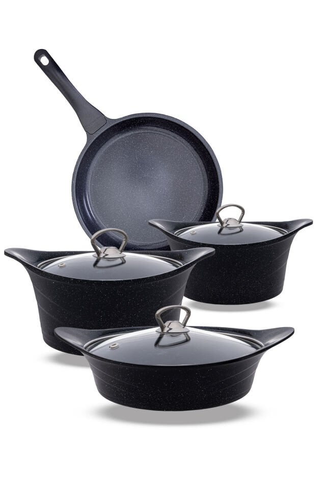 | Tencere Seti | Pyro Serisi | 7 Parça | Gri