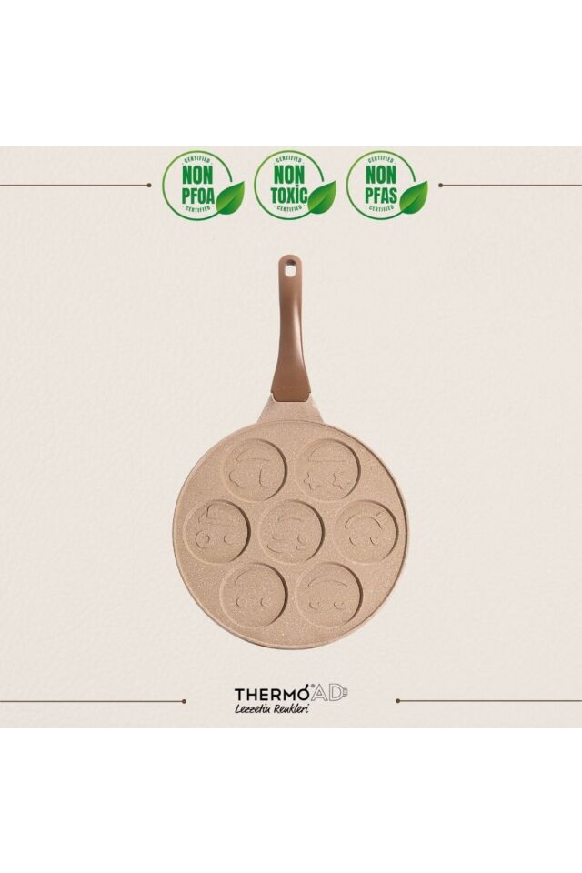 | Pankek Tavası | Emojili | Vizon | 28cm