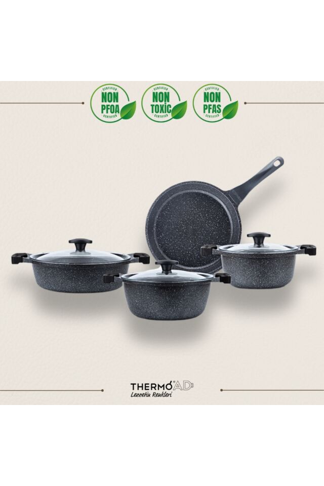 Alüminyum Granit Döküm Graneu Model 7 Parça Set