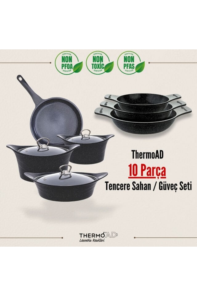ThermoAD | 10 Parça | Pyro Serisi | Mega Set | Gri